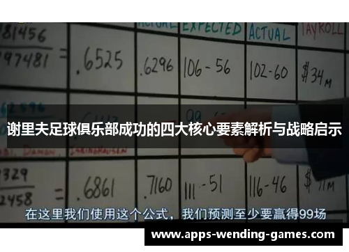 谢里夫足球俱乐部成功的四大核心要素解析与战略启示
